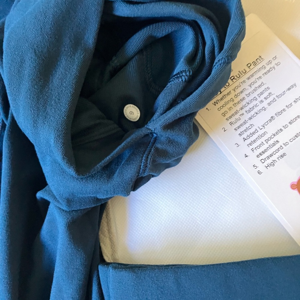 NWT Lululemon Ready To Rulu High Rise Jogger, Sz 6, Night Diver - Picture 3 of 5